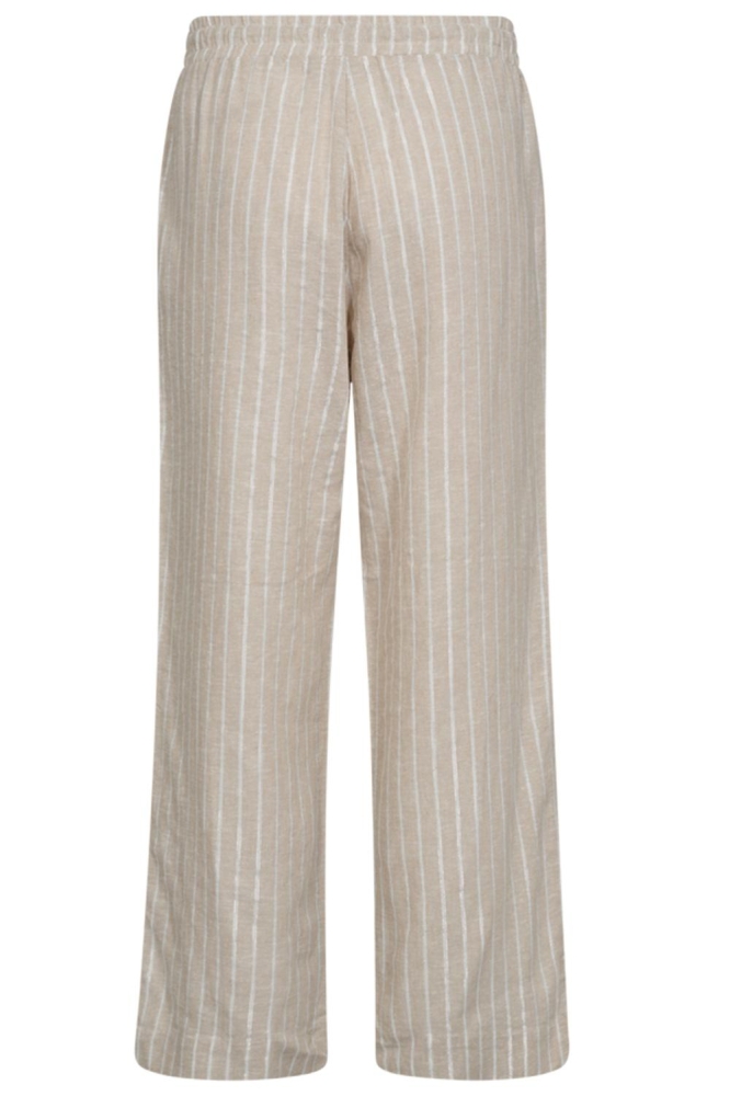 FQLALUX PANTS 205829 SAND MELANGE W OFF WHITE
